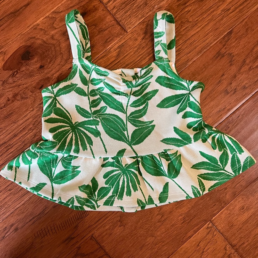 Janie and Jack Peplum Tank Top - Girls Size 6 NWOT